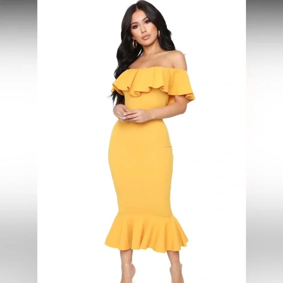 Ruffle Fashion Nova Spring Dresses Fashion Nova Womens Orange Layered  Ruffle Trim Sweetheart